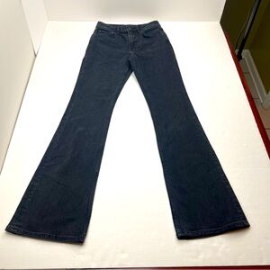 Rails The Sunset High Rise Slim Flare Faded Black Denim Jean Womens Size 24 NEW